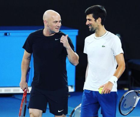 Novak Djokovici L-A DAT AFARĂ pe legendarul Andre Agassi. REACȚIA americanului