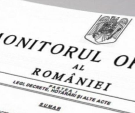 GAFĂ INCREBILĂ apărută în Monitorul Oficial. Un minister care NU EXISTĂ cere salarii în avans - FOTO