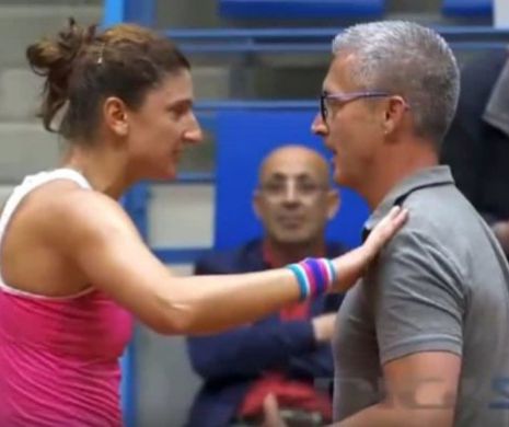 Irina Begu a avut o IEȘIRE NERVOASĂ pe teren: „Nu mai joc. Stau 10 ore aici!”. Schimb de replici DUR cu arbitrul