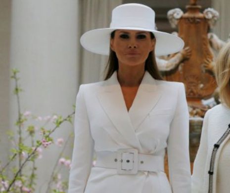 Melania Trump, apariţie de senzaţie, ÎN ALB. VIDEO şi FOTO în ARTICOL