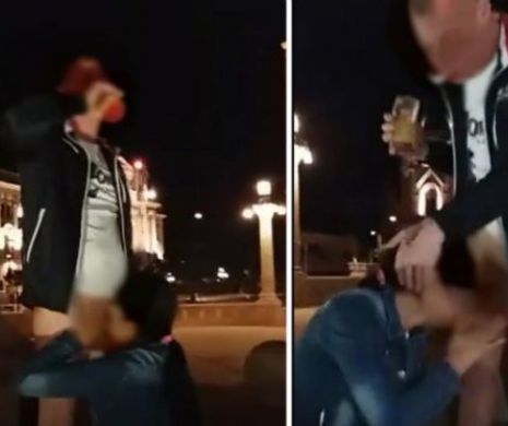 Tinerii care s-au destrăbălat în Piața Unirii din Oradea, trimiși în judecată I VIDEO