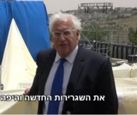 Ambasadorul SUA, David Friedman, urează: Anul acesta în Ierusalim! România participă.