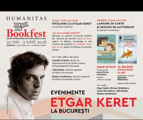 Bookfest 2018 - Unul dintre cei mai importanți scriitori israelieni vine la București