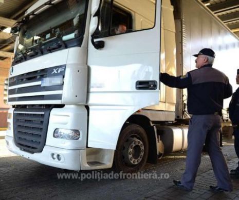 Cozi imense de tir-uri la ieșirile spre Ungaria