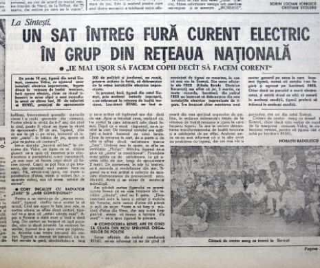 La Sintești, un sat întreg fură curent electric în grup din rețeaua națională