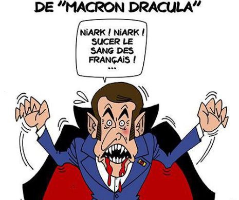 Macron comparat cu DRACULA! Mii de oameni au mărșăluit în Franța împotriva reformelor inițiate de președinte