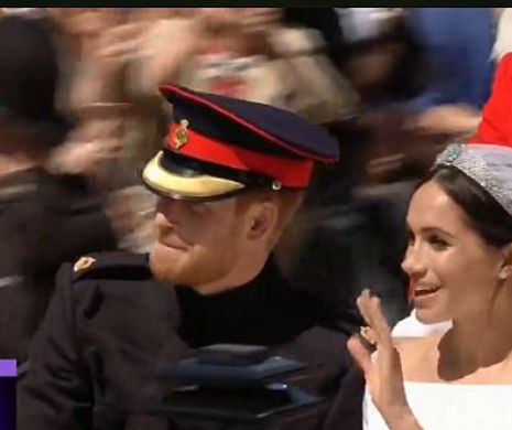 PRIMELE IMAGINI de la NUNTA REGALĂ a Prințului Harry cu celebra actriță Meghan Markle