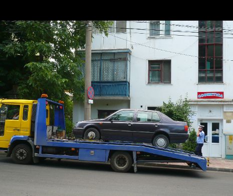 Regulamentul ridicării maşinilor în Iaşi, nelegal