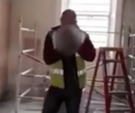 ȘOCANT! A SMULS gâtul unui porumbel cu DINȚII. Reacția colegilor de muncă este IREALĂ - VIDEO TERIFIANT