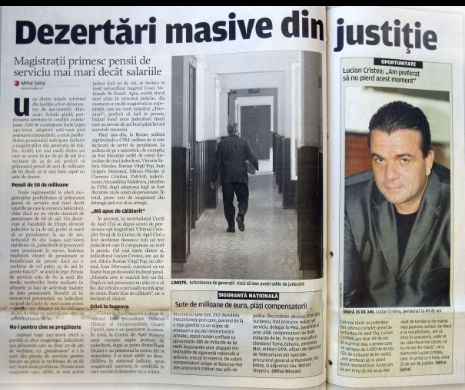 Goana judecătorilor după pensii de lux