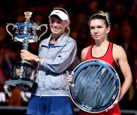 Halep a SCĂPAT de principala RIVALĂ. Caroline Wozniacki este OUT la Roland Garros