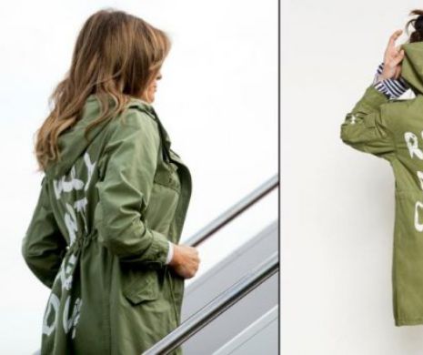 Melania Trump şi-a pus lumea în cap din cauza unei JACHETE cu mesajul: „Mie nu-mi pasă, ție?”