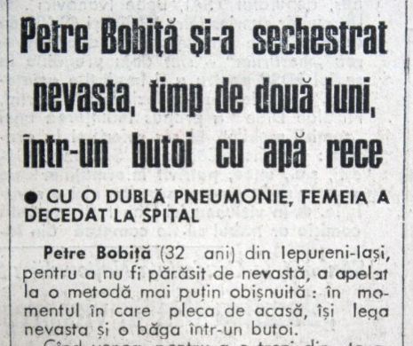 Pentru că nevasta vroia să-l lase, Bobiță a băgat-o în butoi