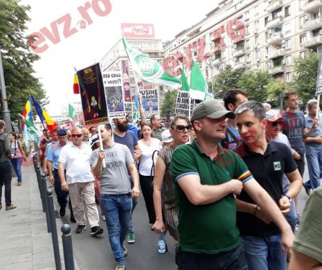 Sute de români tradiționaliști participă la ”Marșul pentur normalitate”