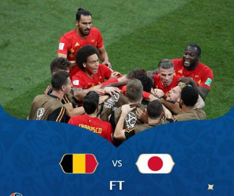 CAMPIONATUL MONDIAL. Belgia A SUPRAVIEȚUIT MIRACULOS unui asalt INCREDIBIL al Japoniei. „Diavolii roșii” atacă fazele finale