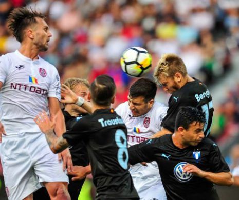 CFR Cluj, evoluție LAMENTABILĂ în Liga Campionilor. Campioana a fost ÎNVINSĂ de Malmo