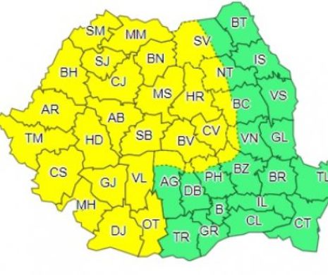 Meteorologii au făcut ANUNȚUL. Este EXTREM de grav. Județele afectate