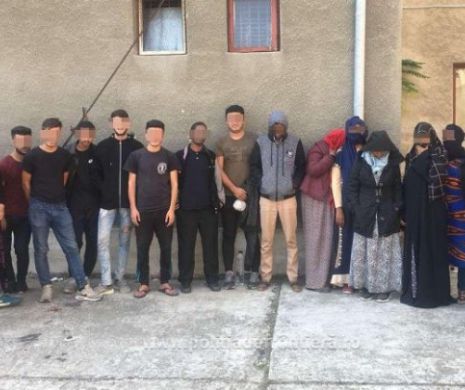 MIgranți ascunși în cutii de carton