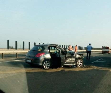 Trafic blocat pe autostrada A1 I FOTO