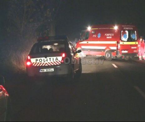 Un șofer băut care fugea de Poliție a lovit trei mașini și un TIR