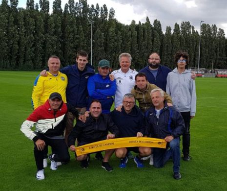 Jurnaliștii români, primiți de Loți Boloni și premiați de tată lui Kompany