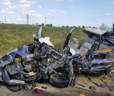 NENOROCIRE pe ȘOSEA, la Constanța. Accident CUMPLIT, cu VICTIME ÎNCARCERATE. Imagini cu IMPACT EMOȚIONAL