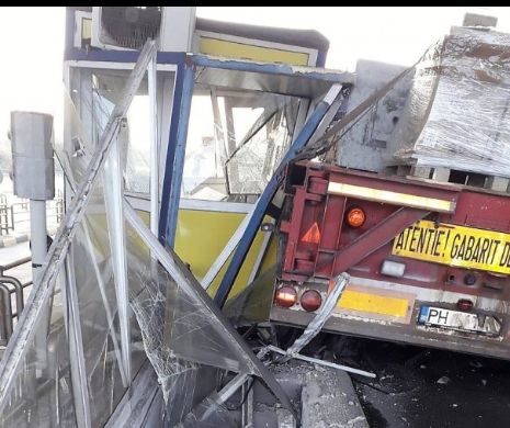 ACCIDENT bizar la STAȚIA de TAXARE Fetești de pe Autostrada Soarelui