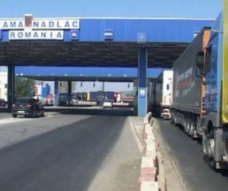 Cozi de TIR-uri la ieșirea din țară de la Nădlac II. Se așteaptă ore în șir