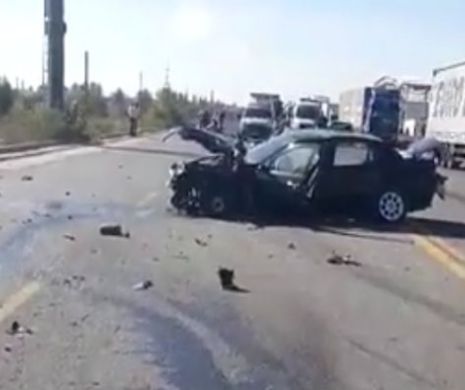 Grav ACCINDENT de CIRCULAȚIE. Printre RĂNIȚI se află și un BEBELUȘ