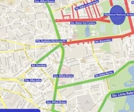 Liga Națiunilor blochează progresiv Capitala. Zonele pe unde nu se circulă