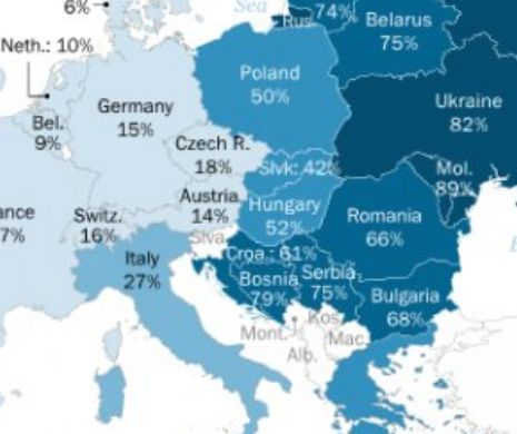Pew Research Center: Românii se află in topul INTOLERANŢEI faţă de comunitatea LGBT şi MUSULMANI