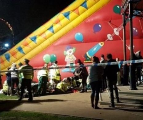 ALERTĂ. Tobogan prăbuşit peste opt copii într-o piaţă din Marea Britanie