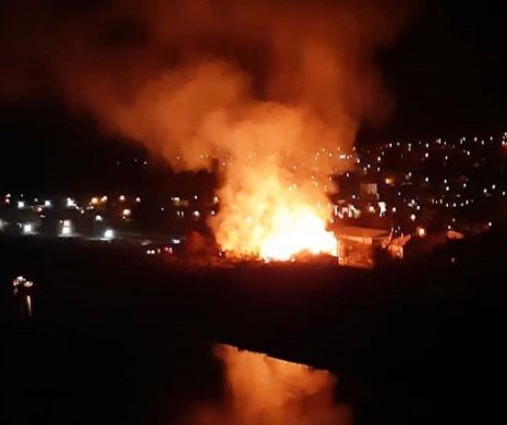 INCENDIU VIOLENT la CERNAVODĂ. Victimă, spitalizată