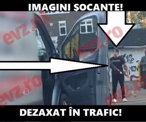 SCANDAL ÎN TRAFIC! Şoferul unei dube a intrat ca turbatul într-o maşină. News alert! VIDEO ŞOCANT