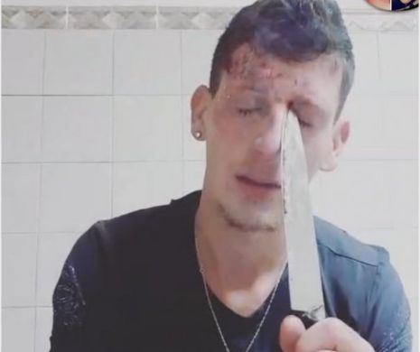 BREAKING NEWS! Un timișorean încearcă să se SINUCIDĂ în direct. Se taie pe corp și face LIVE I VIDEO