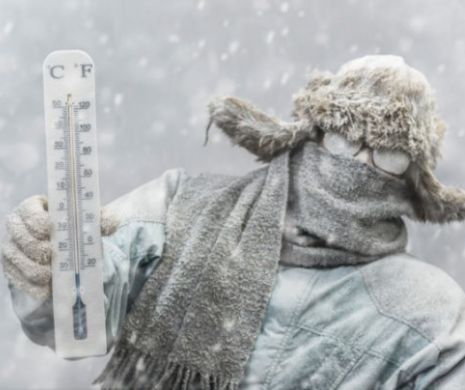 Frigul polar a pus stăpânire pe România. Oamenii vor crede că cifrele reprezintă erori