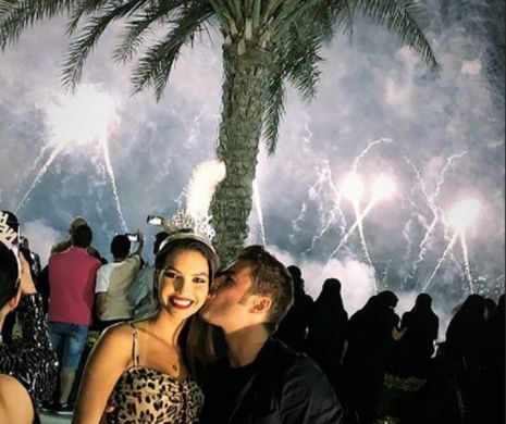 Adrian Mutu i-a jurat iubire veșnică Sandrei. Cei doi au petrecut la Abu Dhabi