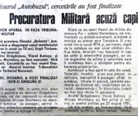 După premiera filmului „Balanța” Procuratura a dezgropat cazul „Autobuzul”