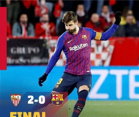 FOTBAL EUROPEAN. Eșec USTURĂTOR pentru FC Barcelona. Catalanii au întrerupt o serie INCREDIBILĂ, după ce au pierdut la Sevilla