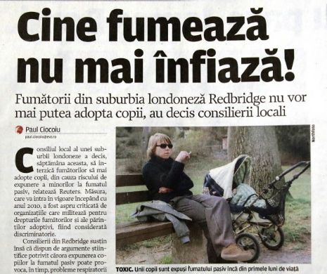 Fumătorii nu mai pot adopta copii!