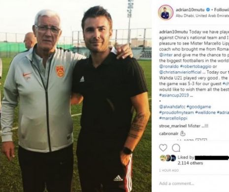 Întâlnire MEMORABILĂ pentru Adrian Mutu. „Briliantul” s-a aflat față în față cu un antrenor LEGENDAR