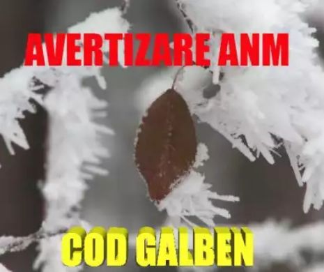 METEO. Avertizare ANM. Cod GALBEN pentru trei JUDEŢE