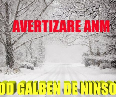 METEO. Avertizare ANM de Cod GALBEN. ROMÂNIA sub NĂMEŢI