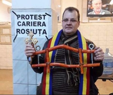 Protest cu jugul la gât