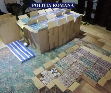 Super-captură de țigări, la Pecica. Au fost găsite mii de pachete