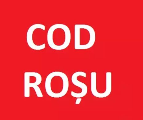 ALERTĂ! A fost emis COD ROȘU de vreme rea pentru perioada următoare. ANUNȚ de ULTIMĂ ORĂ de la MAI