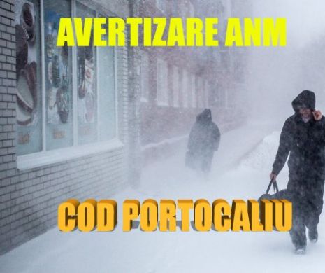 ALERTĂ! URGIA lovește din plin România. COD PORTOCALIU de vânt și ninsori. Care sunt zonele afectate