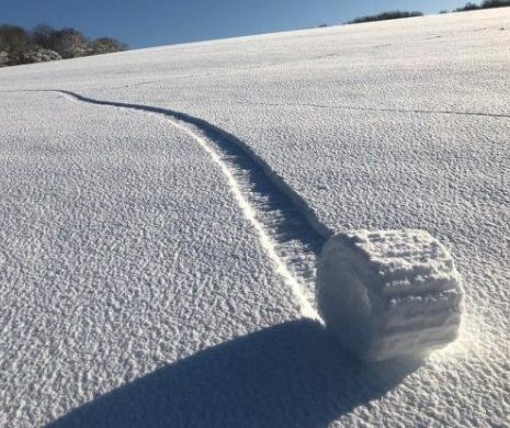 CIUDĂŢENII ale naturii. Fenomen EXTREMDE RAR. Baloturi de zăpadă