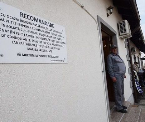 Protopop către credincioși: ”Nu mai aduceți coroane la înmormântări”