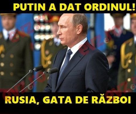 Putin a ORDONAT: Războiul informațional este în curs de desfășurare. News alert